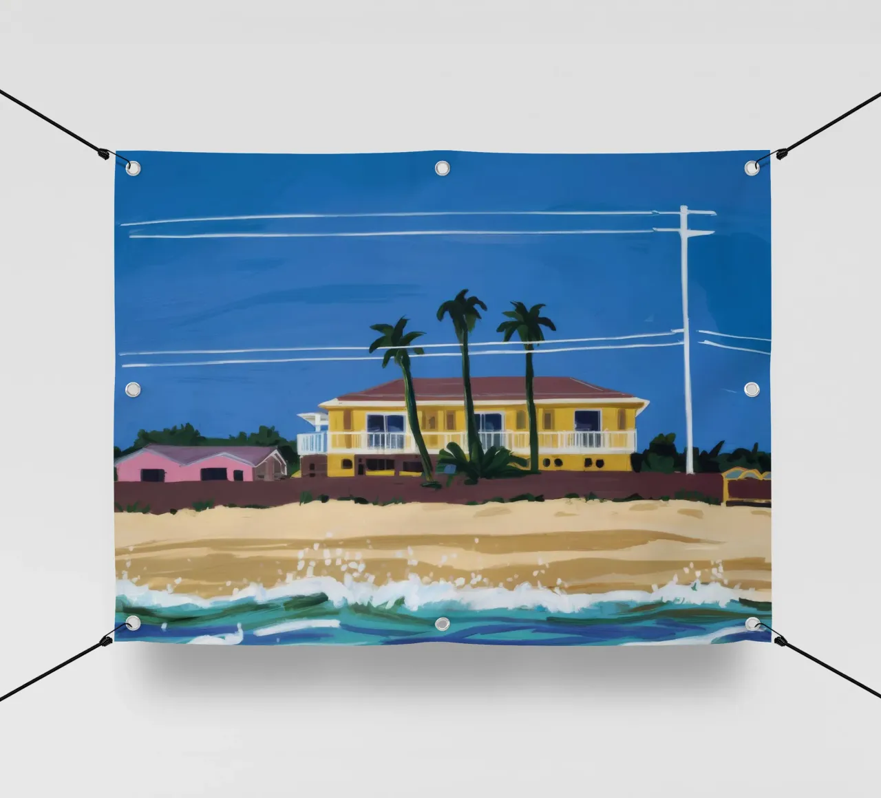 Pomeriggio in spiaggia telo in pvc da Silk Palette