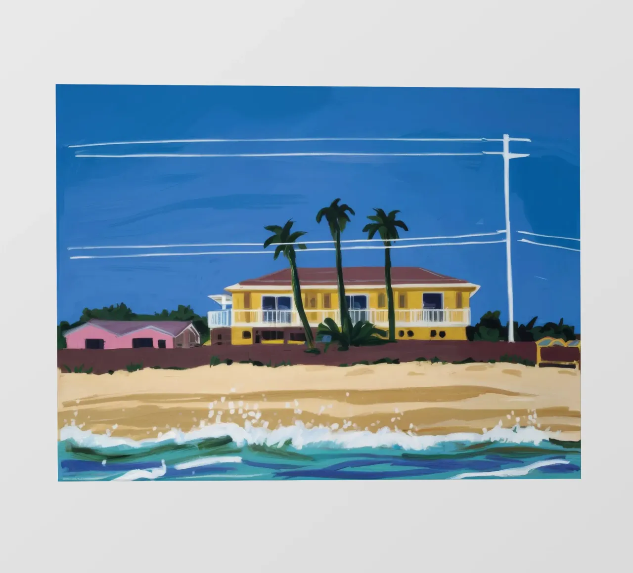 Pomeriggio in spiaggia telo in pvc da Silk Palette
