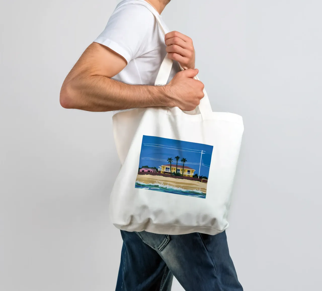 Pomeriggio in spiaggia borsa in juta da Silk Palette