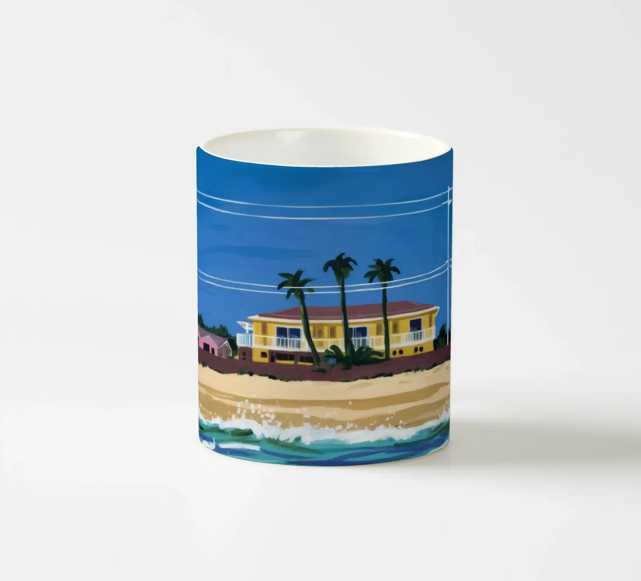 Pomeriggio in spiaggia tazza in ceramica da Silk Palette