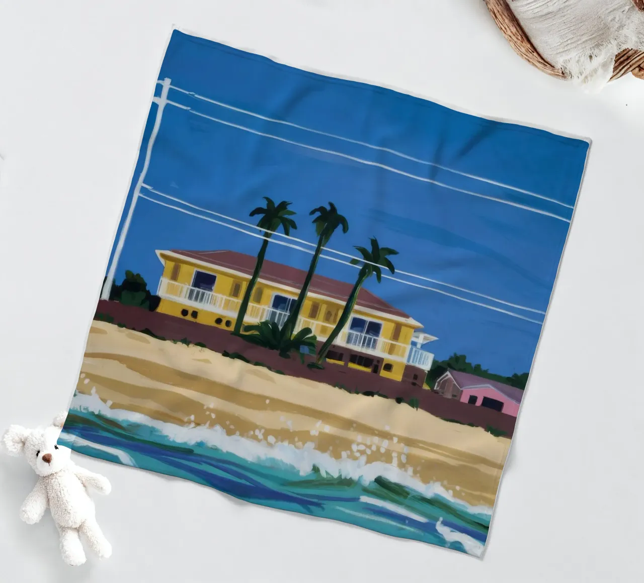 Pomeriggio in spiaggia coperta in pile da Silk Palette