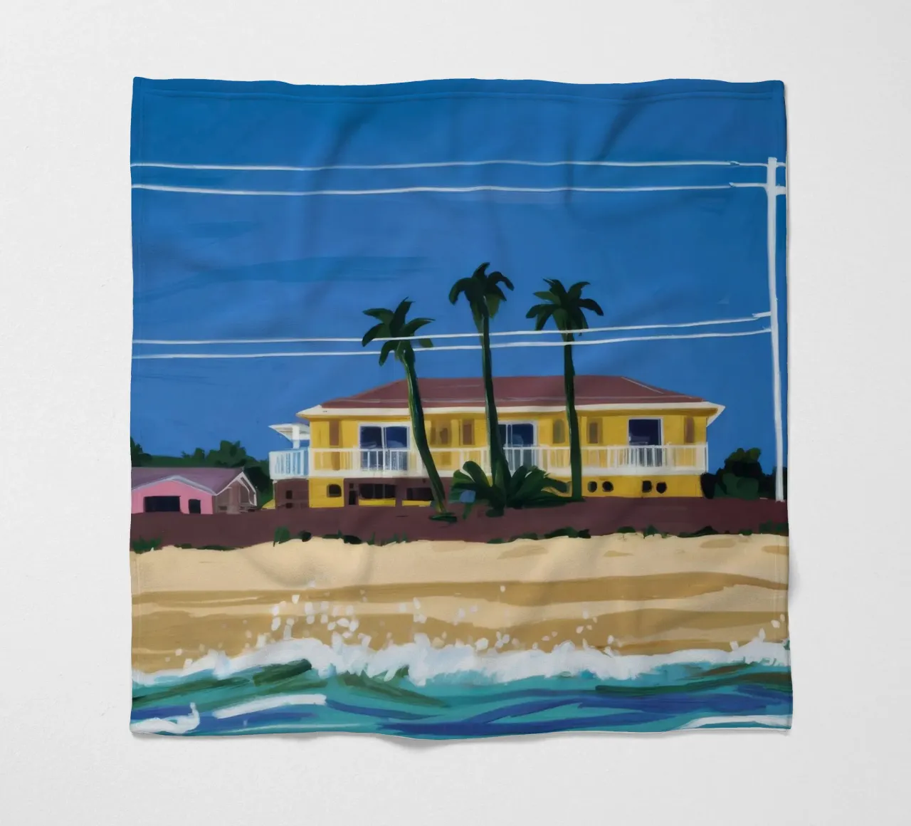 Pomeriggio in spiaggia coperta in pile da Silk Palette