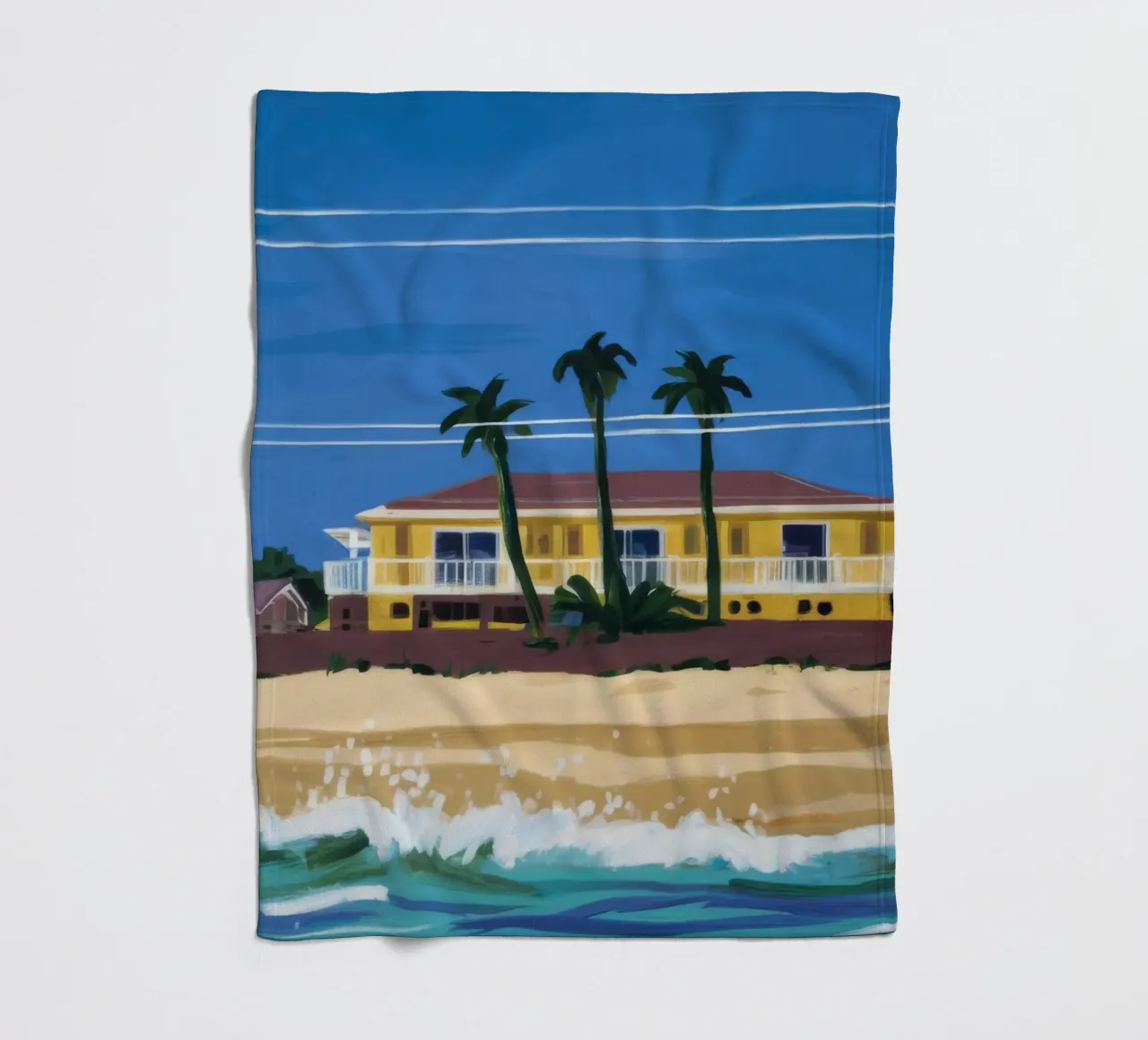 Pomeriggio in spiaggia coperta in pile da Silk Palette