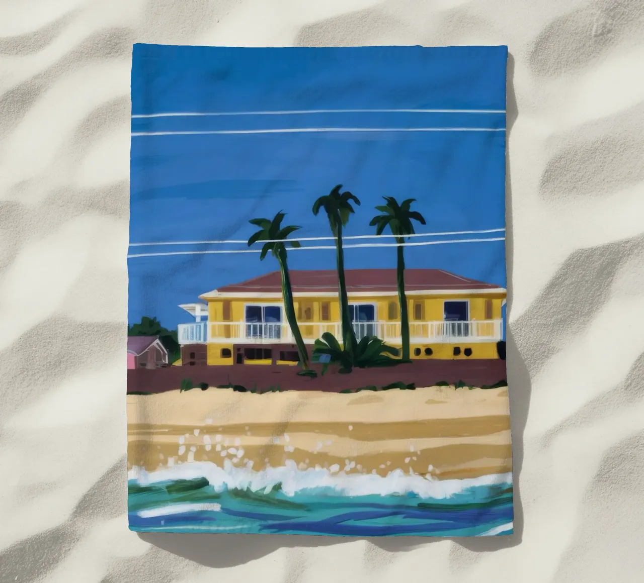 Pomeriggio in spiaggia telo mare da Silk Palette