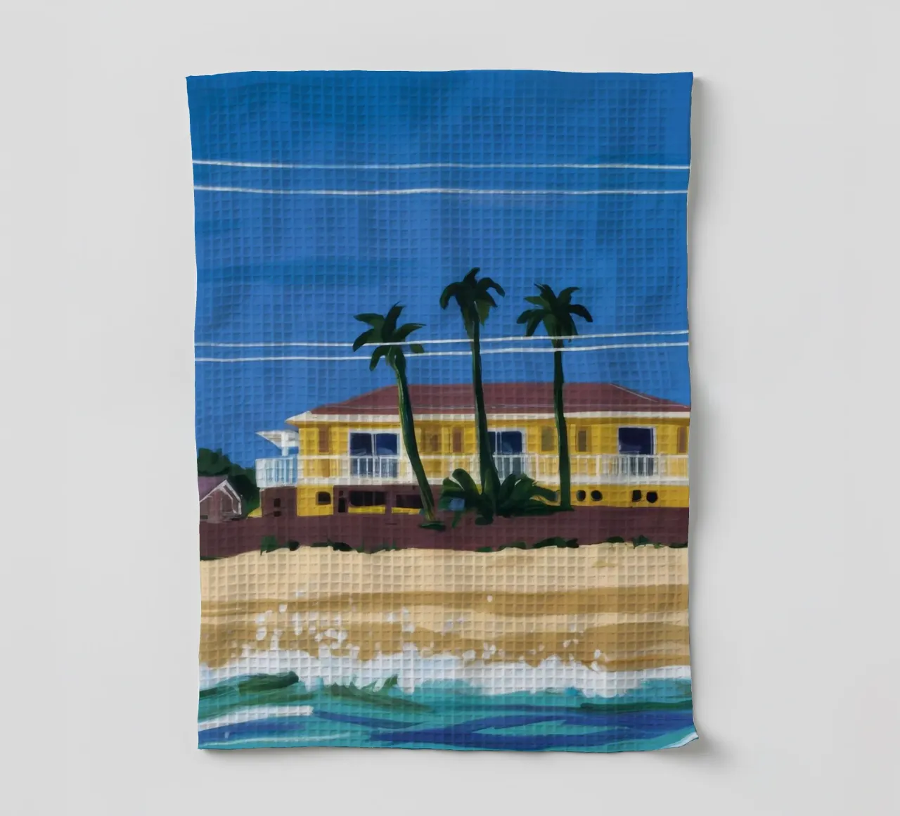 Pomeriggio in spiaggia canovaccio da cucina da Silk Palette