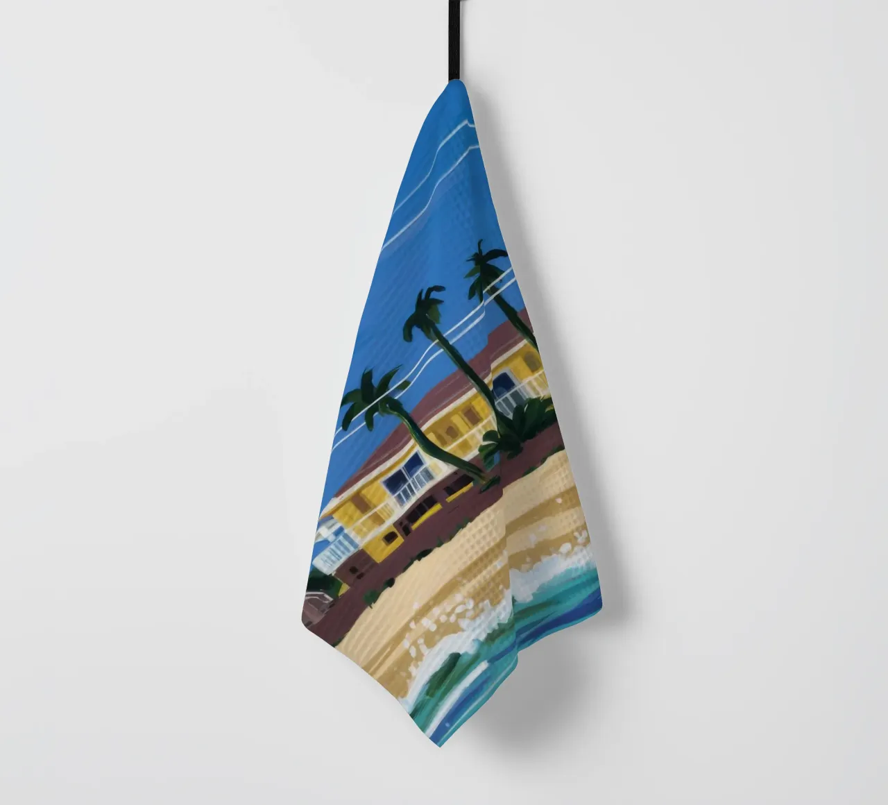 Pomeriggio in spiaggia canovaccio da cucina da Silk Palette