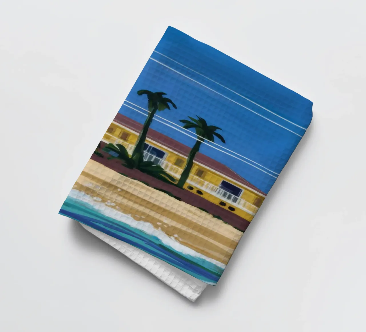 Pomeriggio in spiaggia canovaccio da cucina da Silk Palette