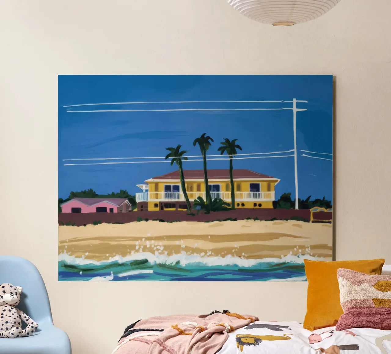 Pomeriggio in spiaggia alluminio dibond da Silk Palette