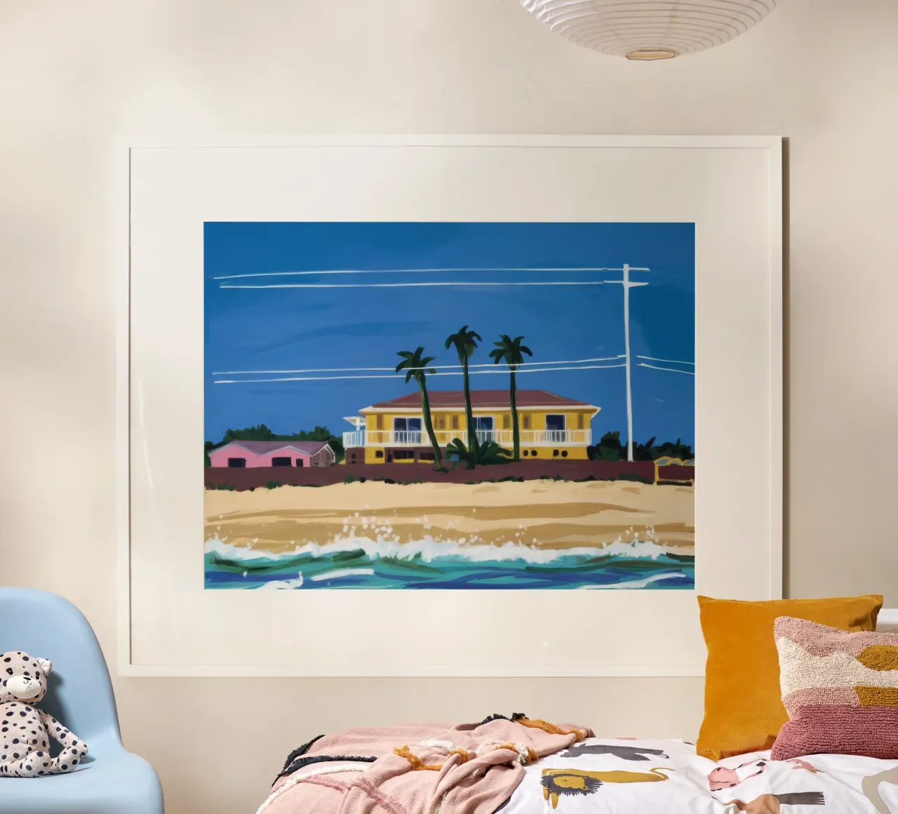 Après-midi à la maison de la plage poster de Silk Palette