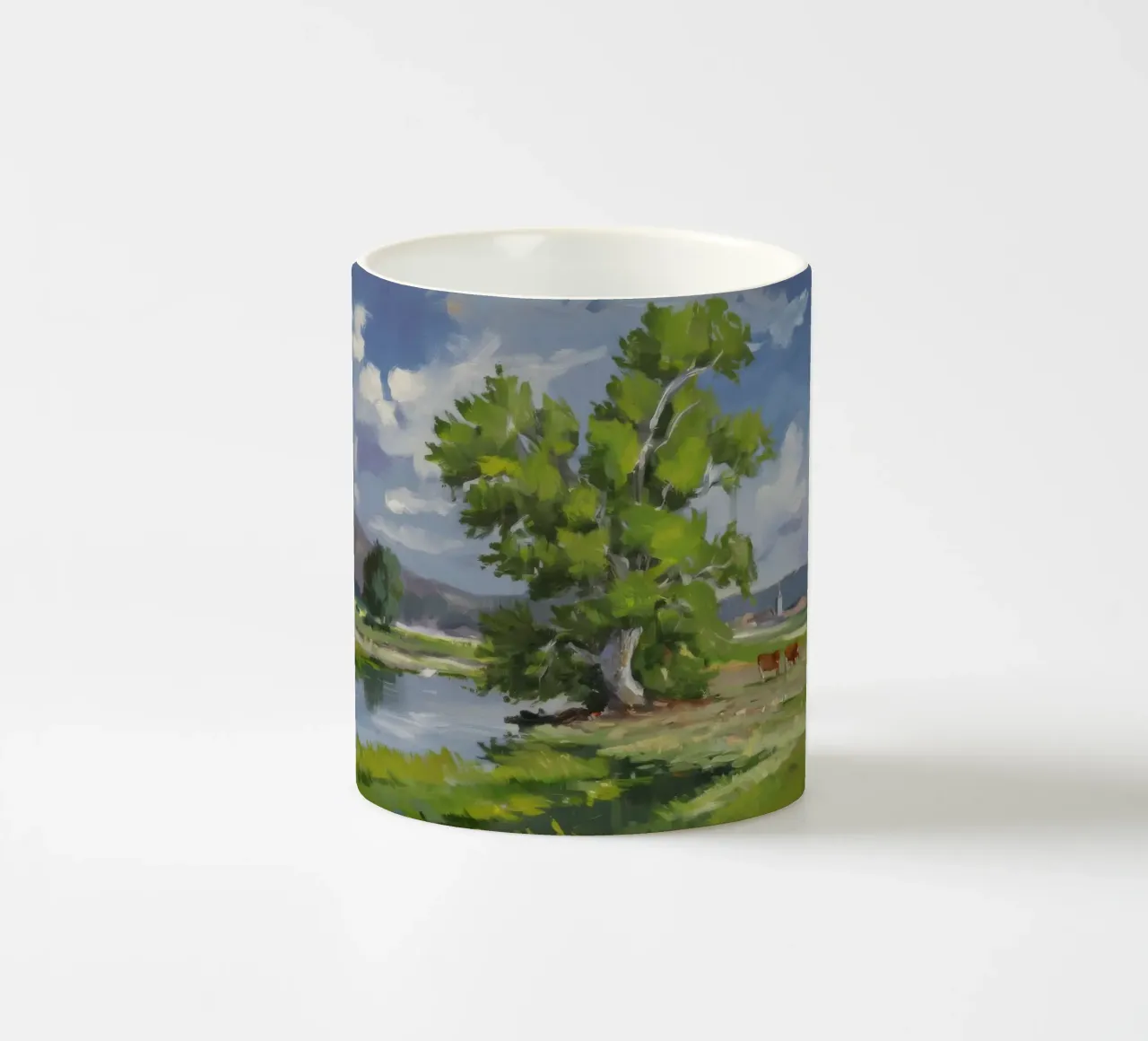 Maestà dell'albero del fiume tazza in ceramica da Celestial Harmony