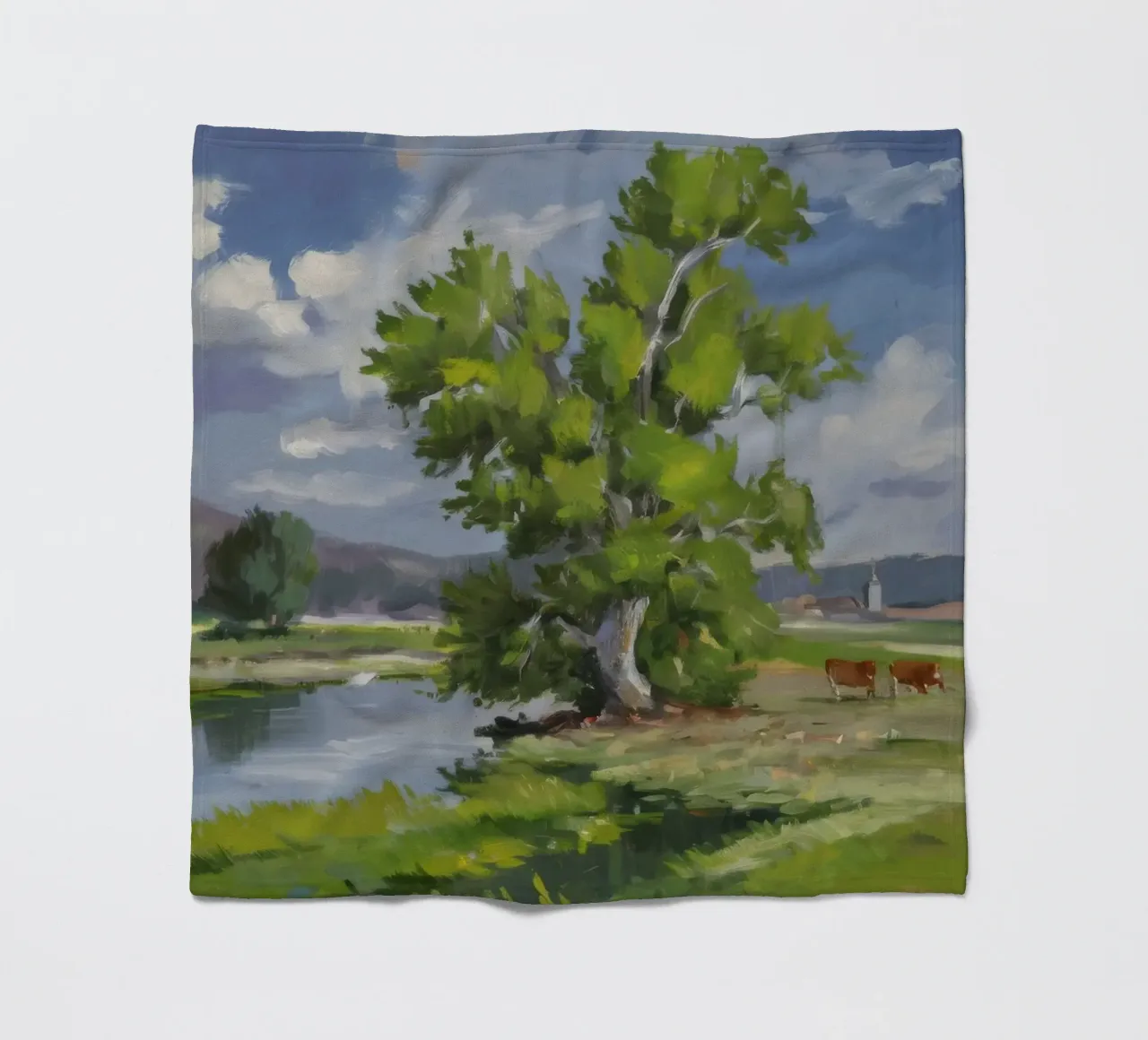 Maestà dell'albero del fiume coperta in pile da Celestial Harmony