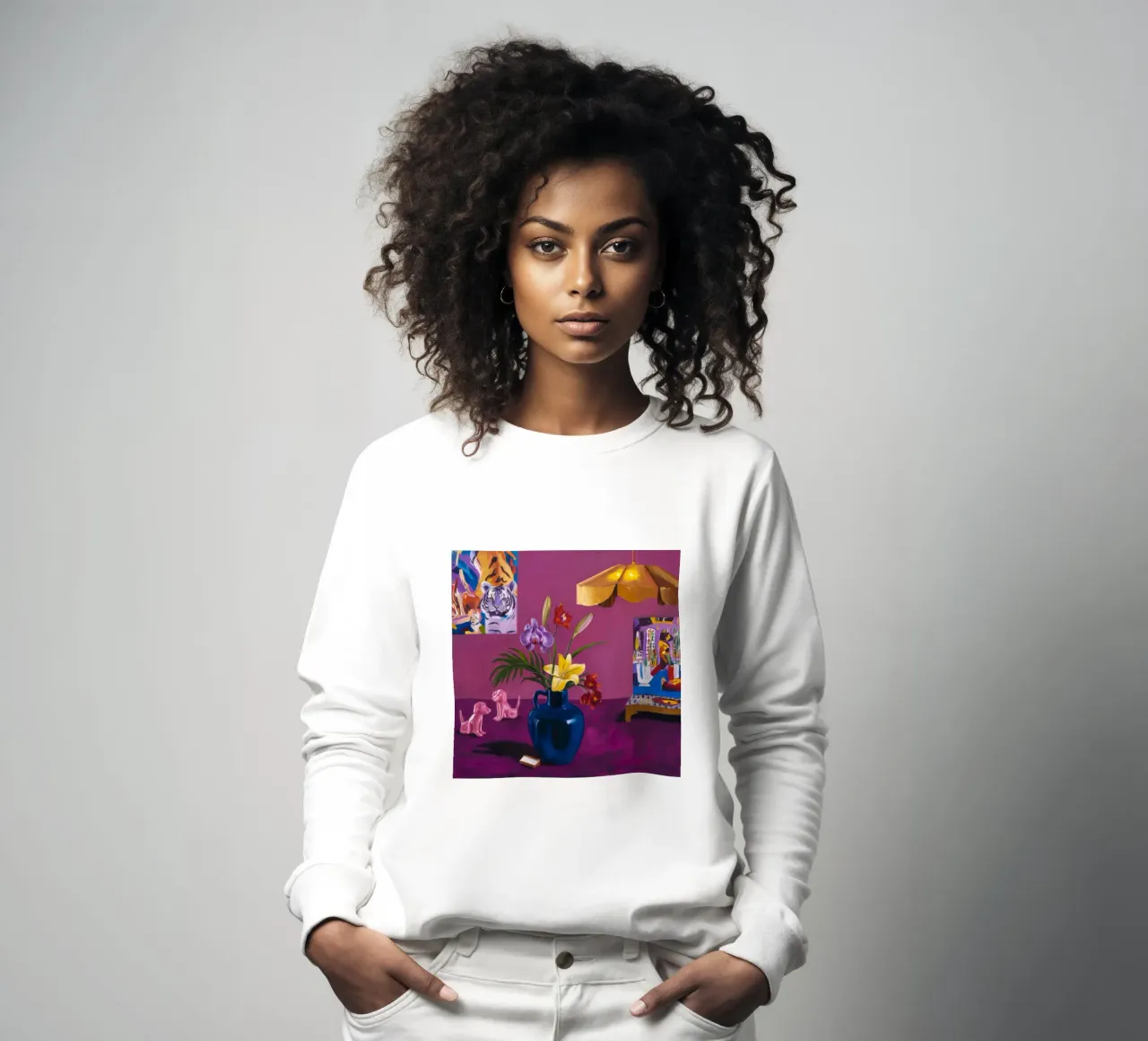 Fiori indaco giocattolo felpa da Opal Strokes