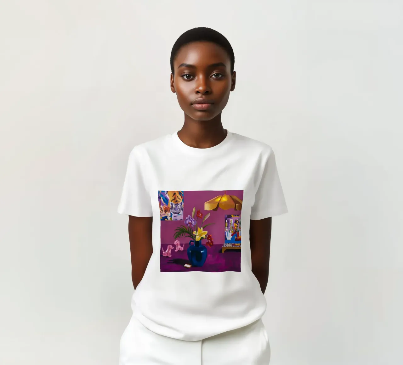Fiori indaco giocattolo t-shirt da Opal Strokes
