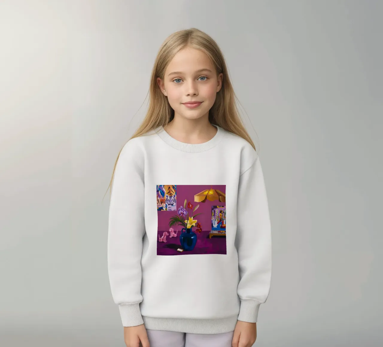 Fiori indaco giocattolo felpa bambino da Opal Strokes