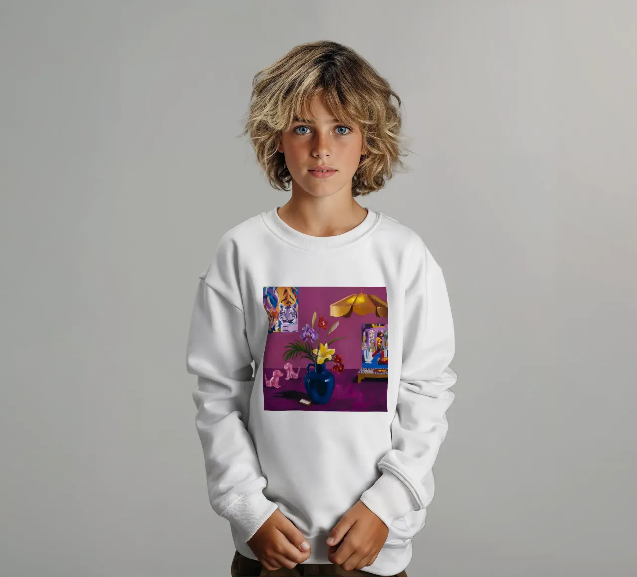 Fiori indaco giocattolo felpa bambino da Opal Strokes