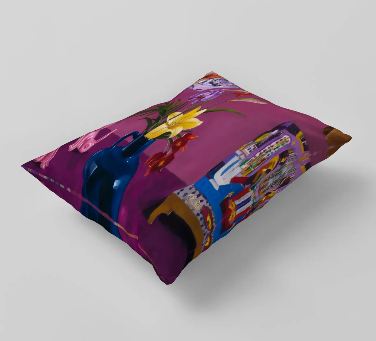 Fiori indaco giocattolo cuscino da Opal Strokes