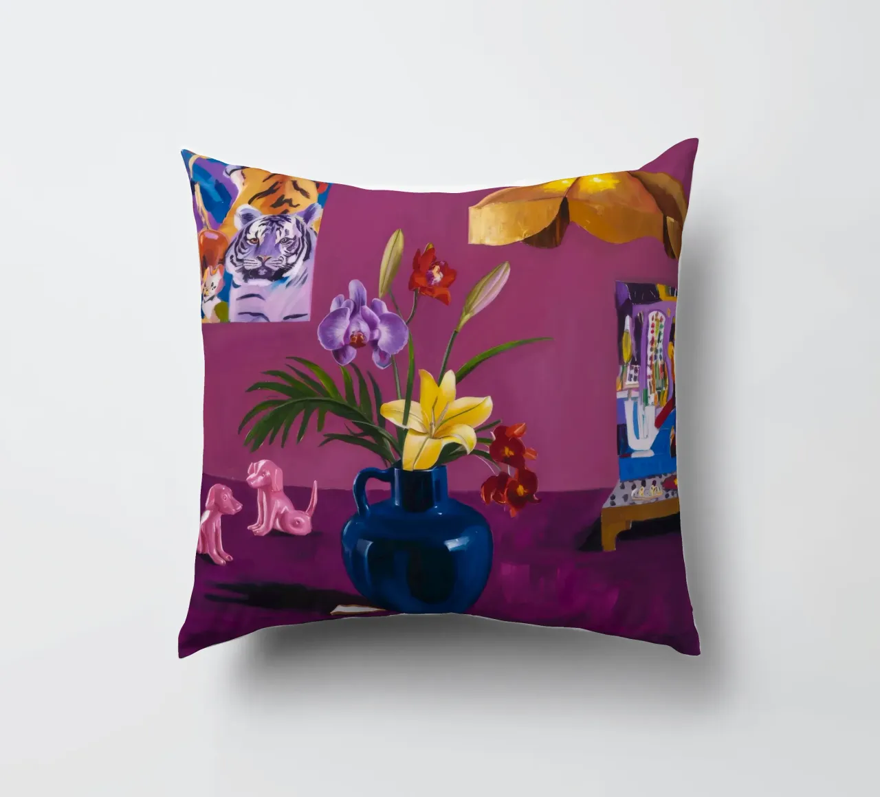 Fiori indaco giocattolo cuscino da Opal Strokes