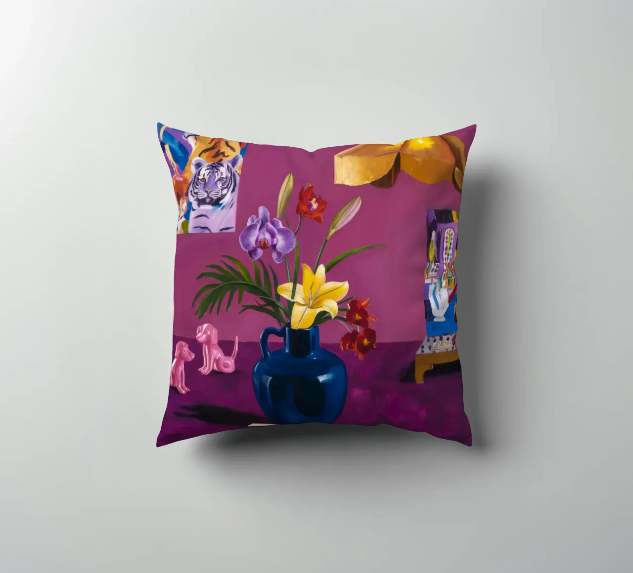 Fiori indaco giocattolo cuscino da Opal Strokes
