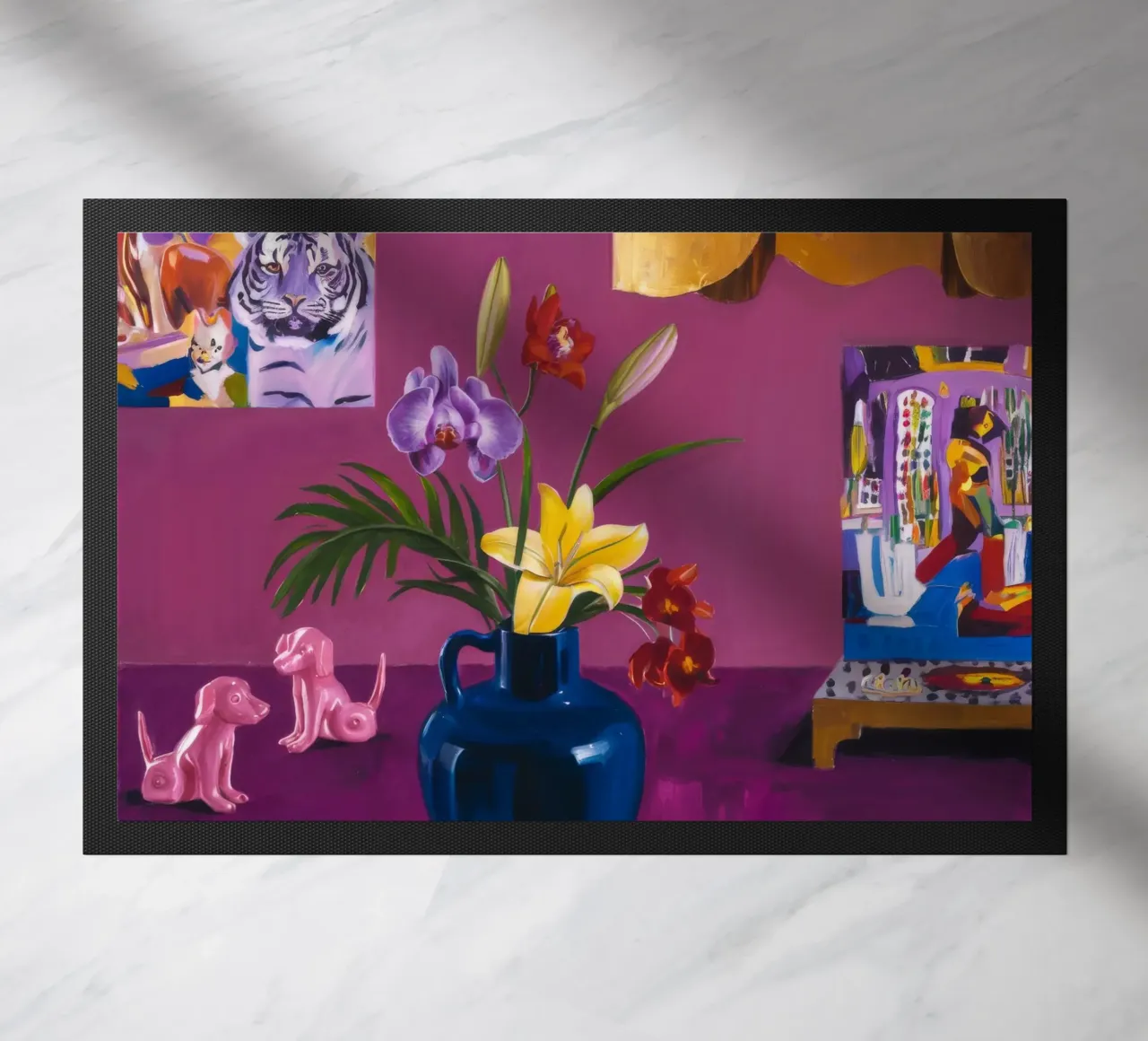 Fiori indaco giocattolo zerbino da Opal Strokes