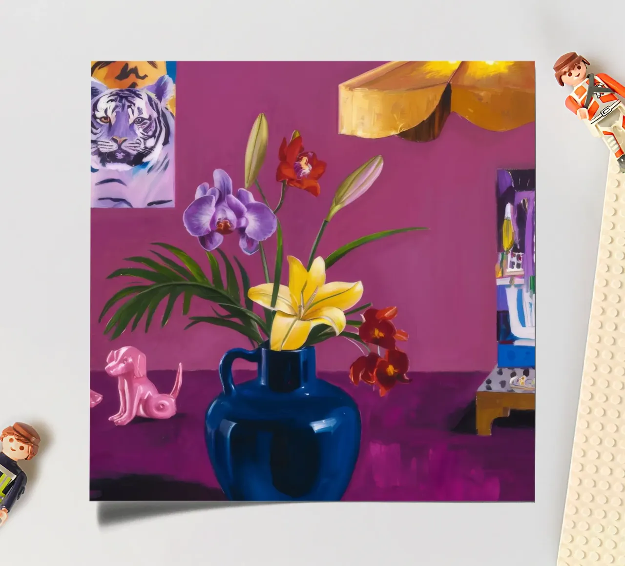 Indigo Toyful Blooms Stickerbogen von Opal Strokes