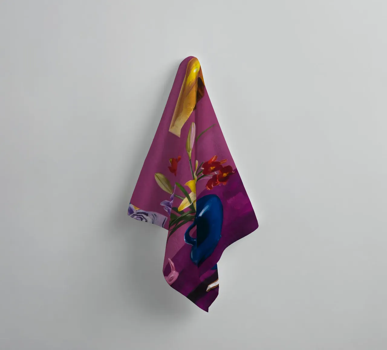 Fiori indaco giocattolo asciugamano da bagno da Opal Strokes