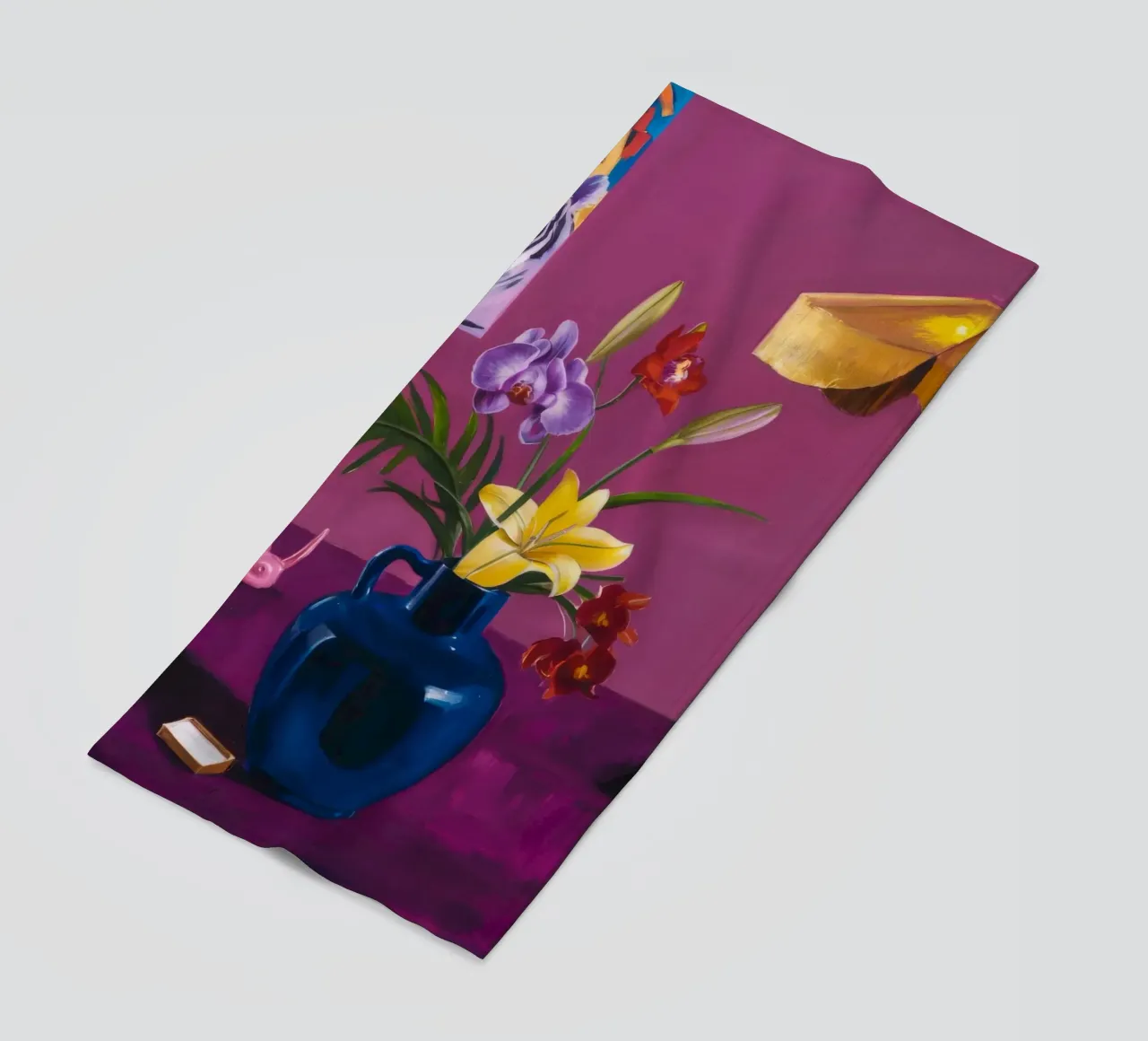 Fiori indaco giocattolo telo mare da Opal Strokes