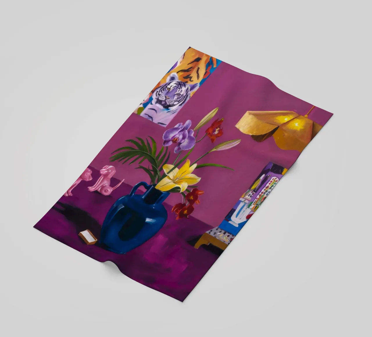 Fiori indaco giocattolo telo mare da Opal Strokes