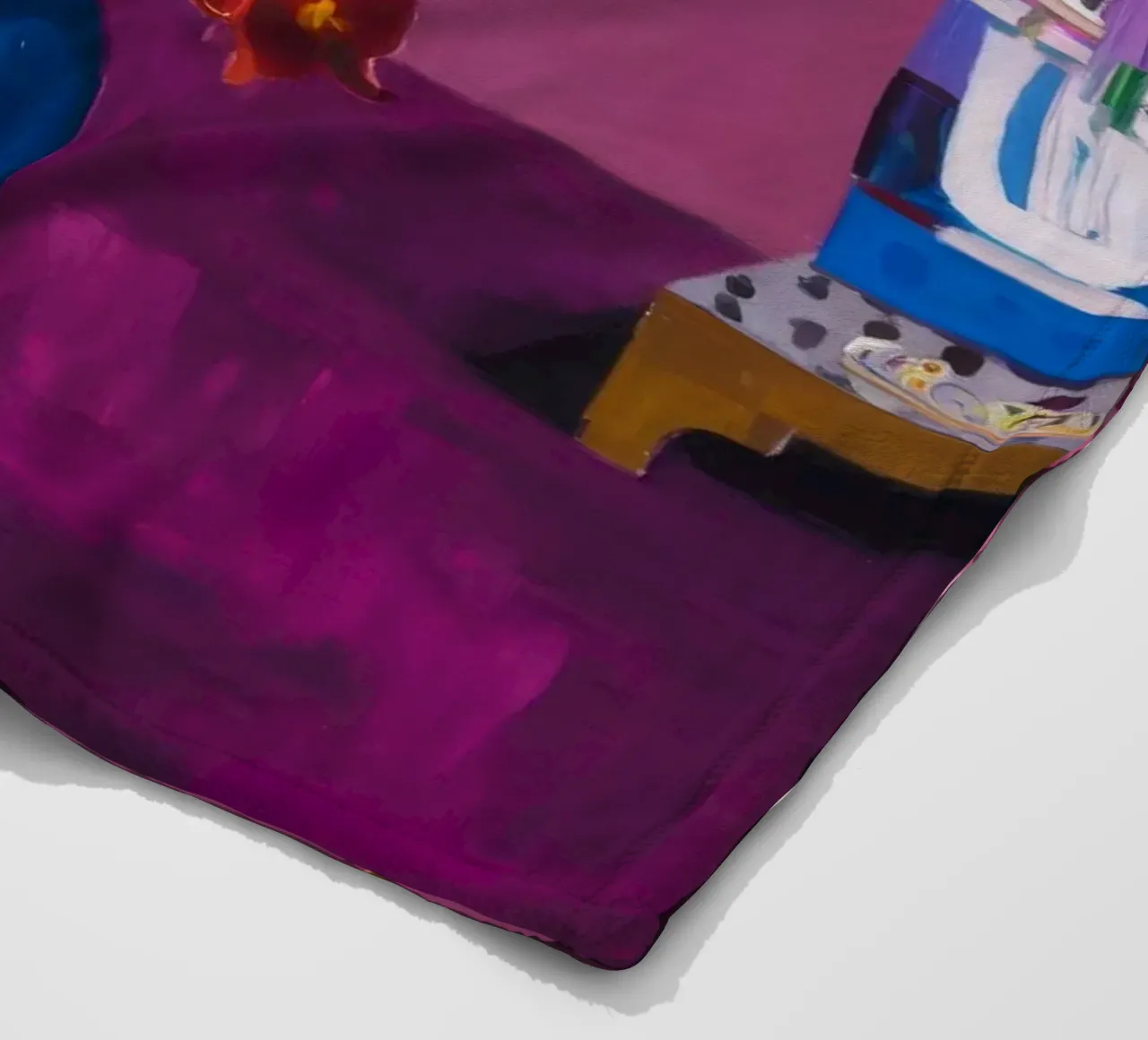 Fiori indaco giocattolo coperta in pile da Opal Strokes