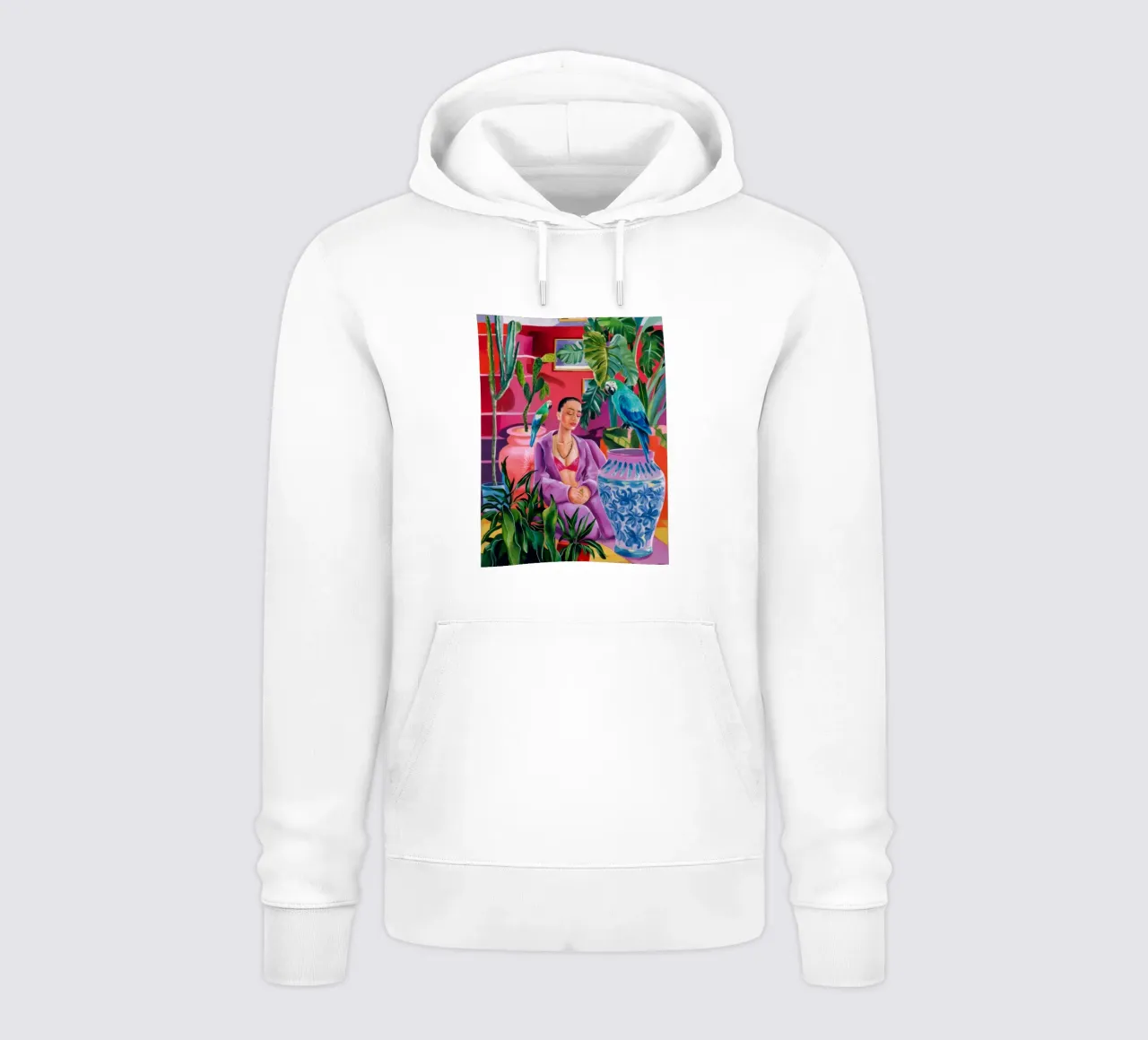 Magenta Jungle Bloom felpa con cappuccio da Infinite Chroma
