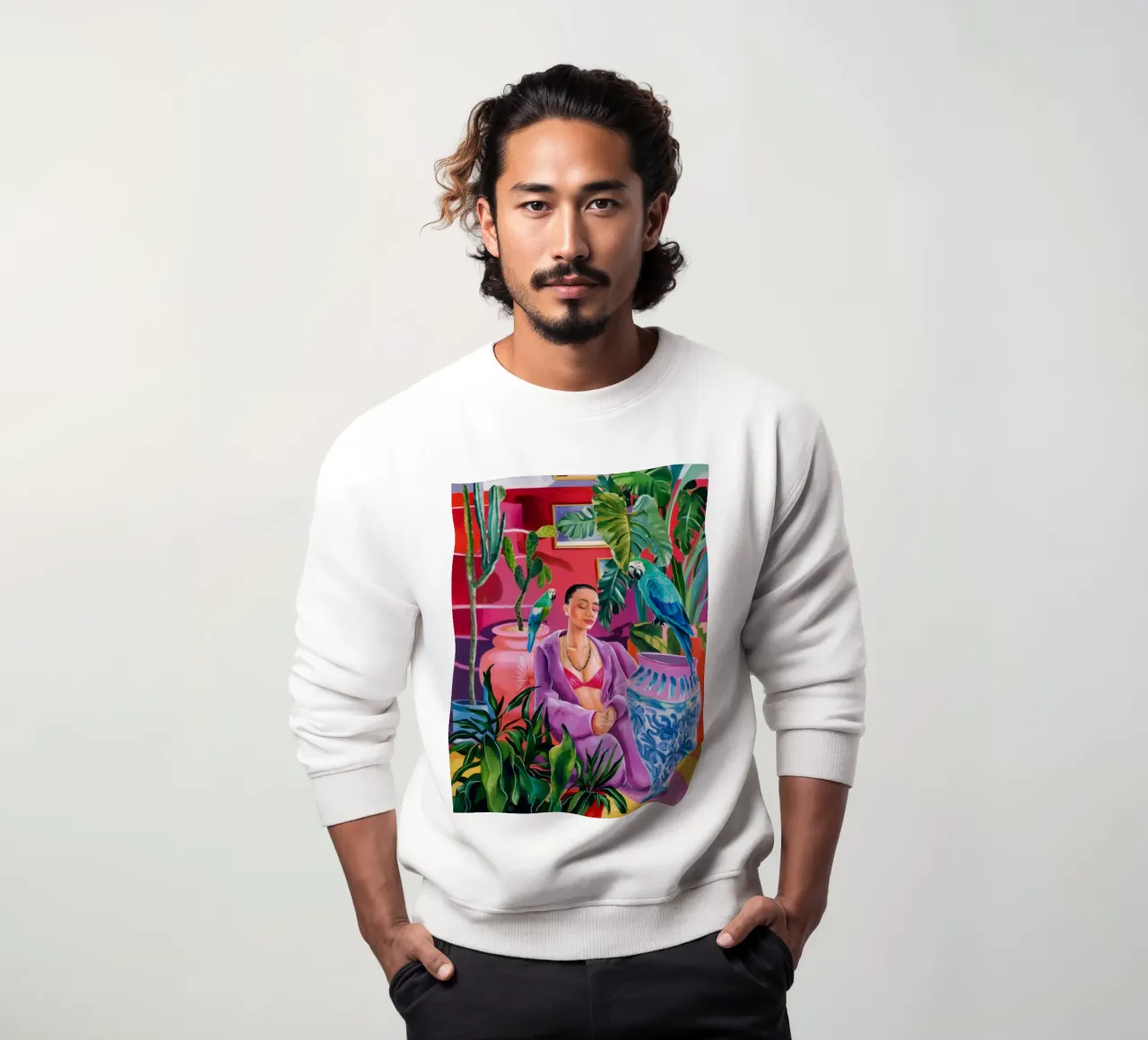 Magenta Jungle Bloom felpa da Infinite Chroma