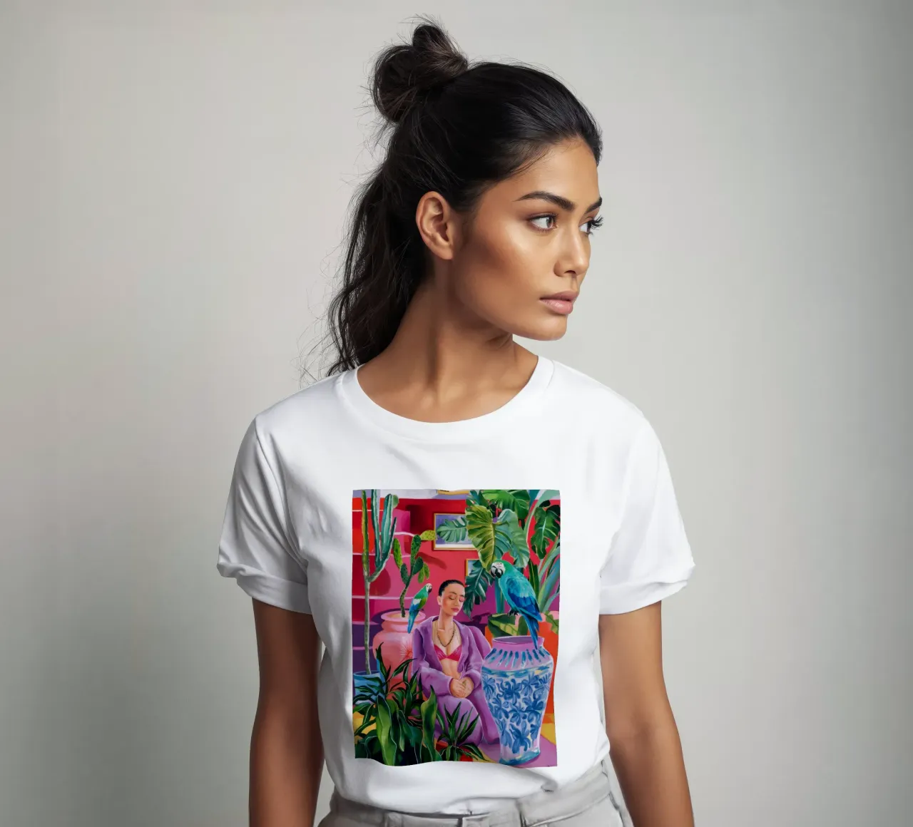 Magenta Jungle Bloom t-shirt da Infinite Chroma