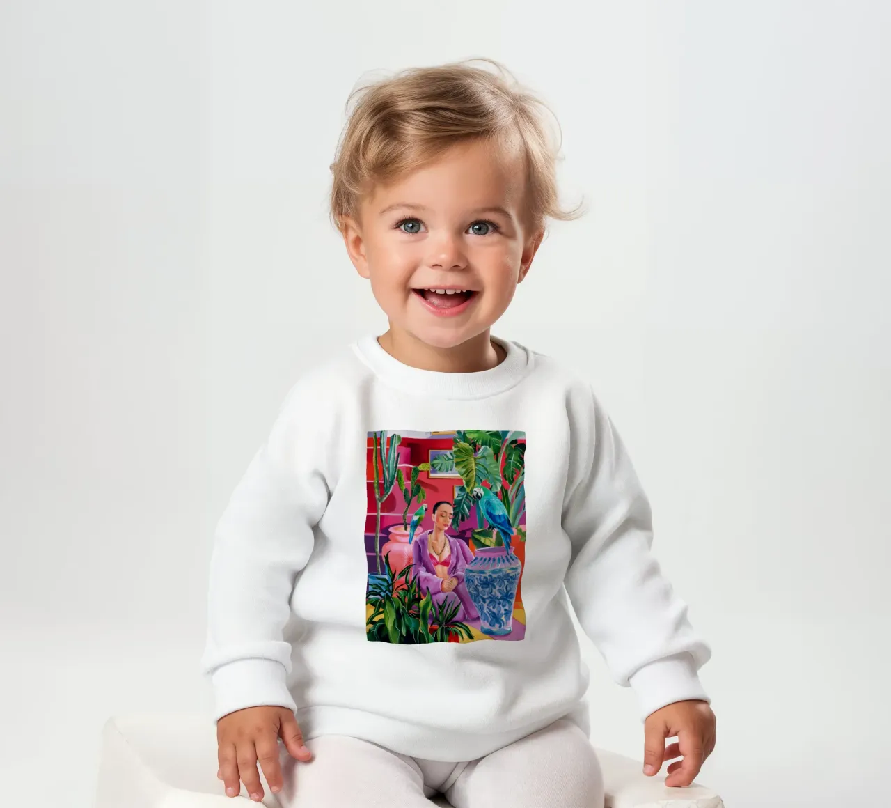 Magenta Jungle Bloom felpa neonato da Infinite Chroma