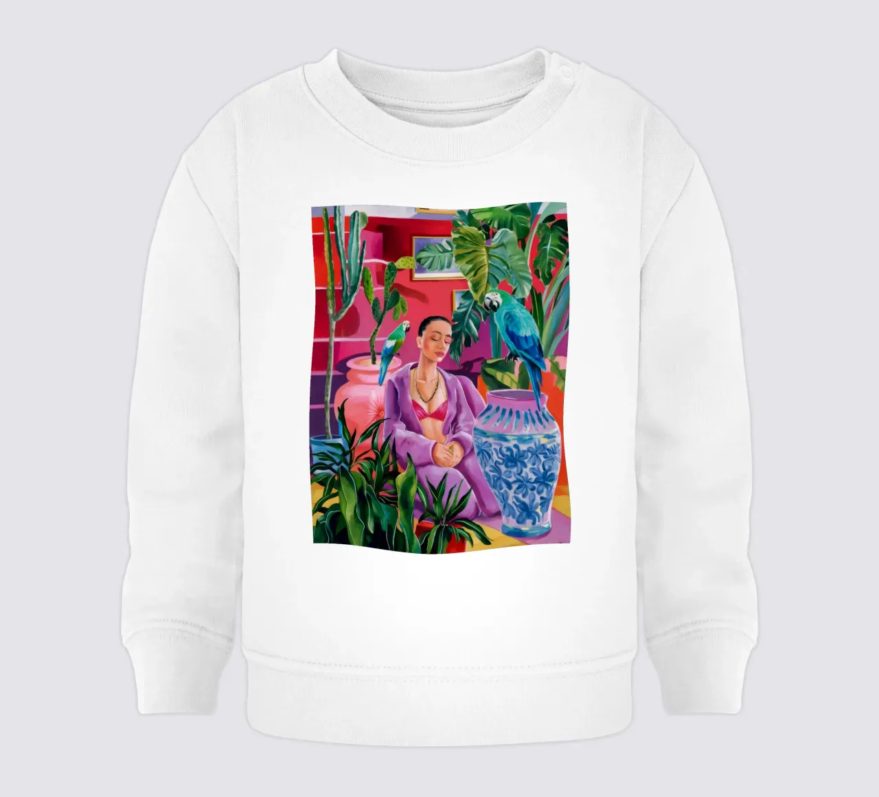 Magenta Jungle Bloom felpa neonato da Infinite Chroma