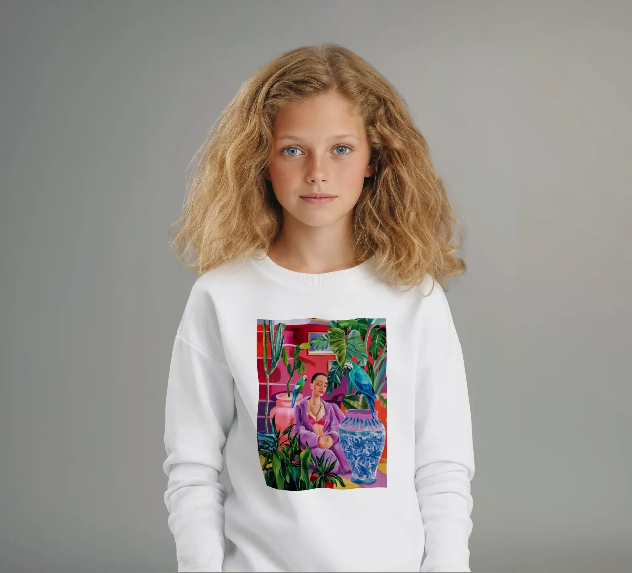 Magenta Jungle Bloom felpa bambino da Infinite Chroma