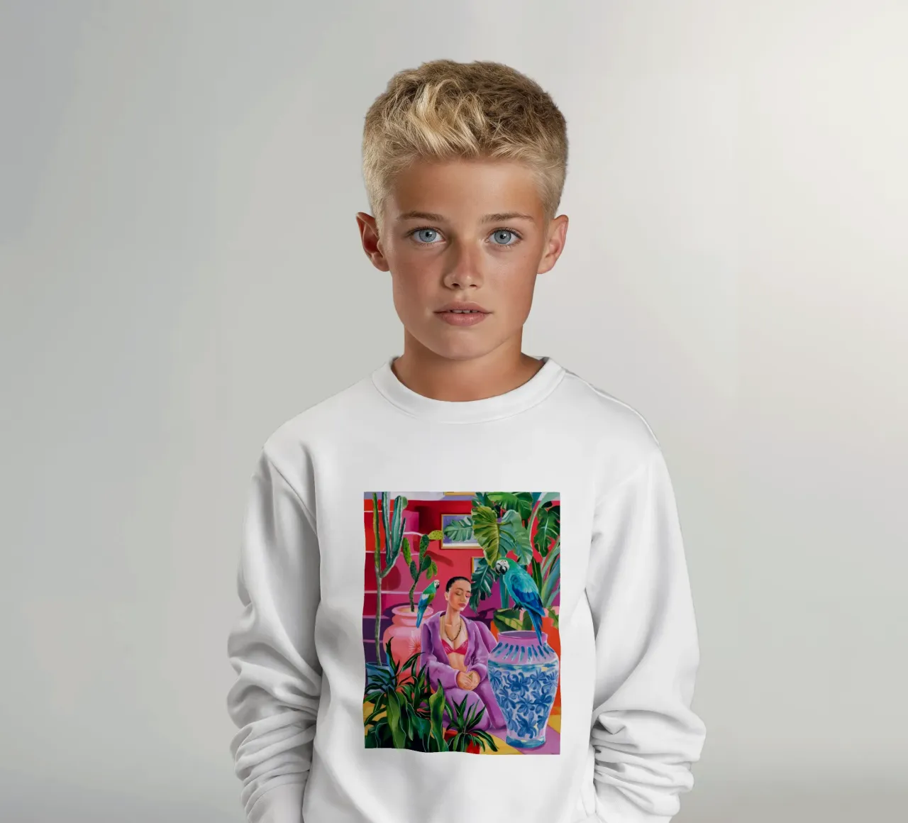 Magenta Jungle Bloom felpa bambino da Infinite Chroma