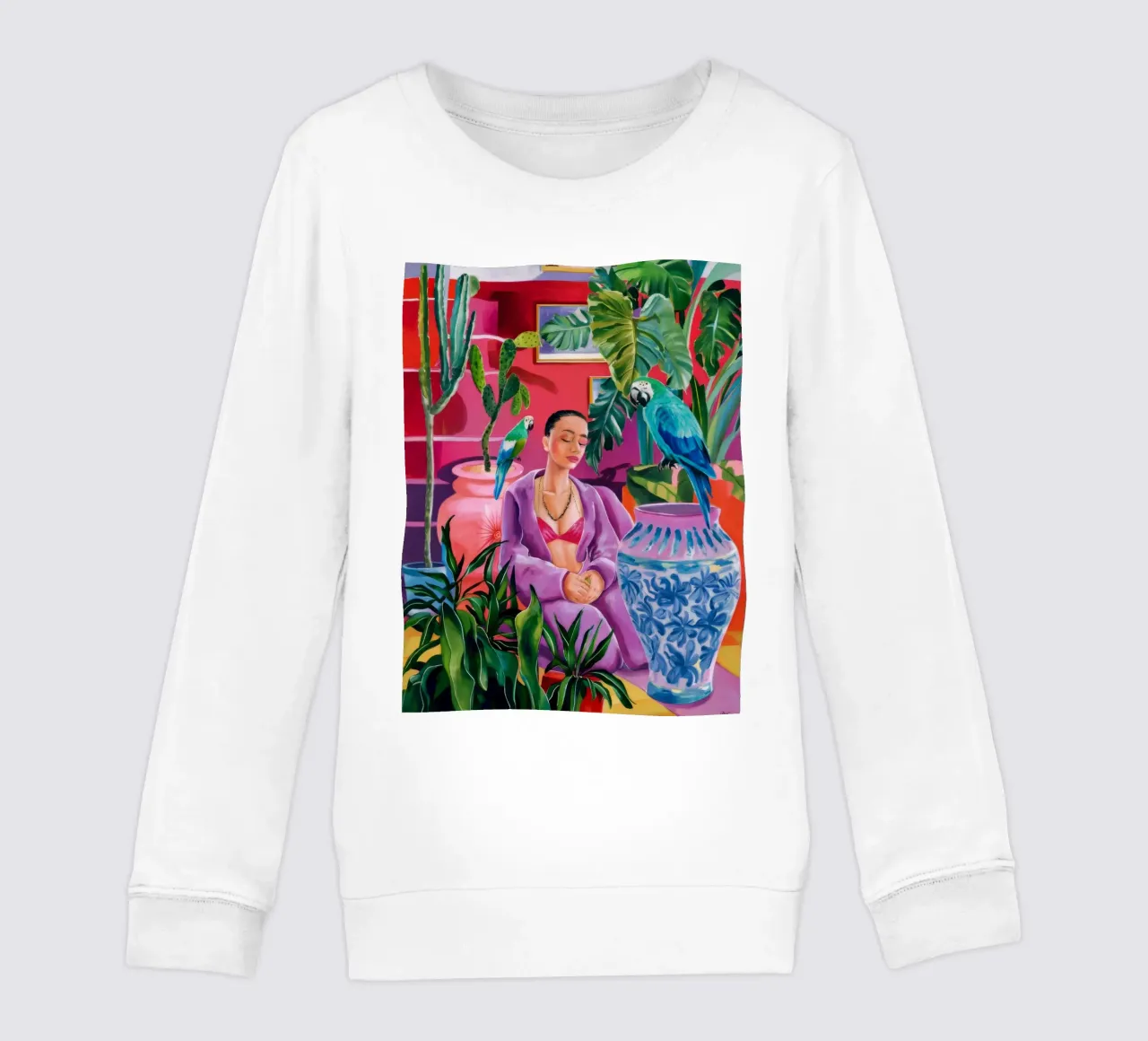 Magenta Jungle Bloom felpa bambino da Infinite Chroma