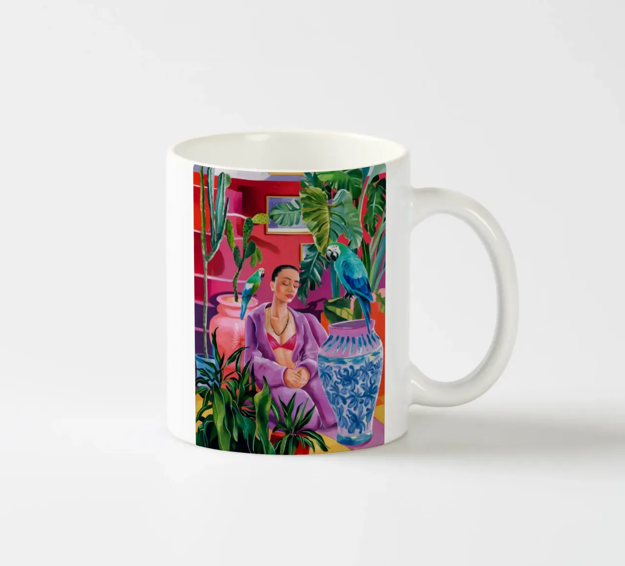 Magenta Jungle Bloom tazza in ceramica da Infinite Chroma