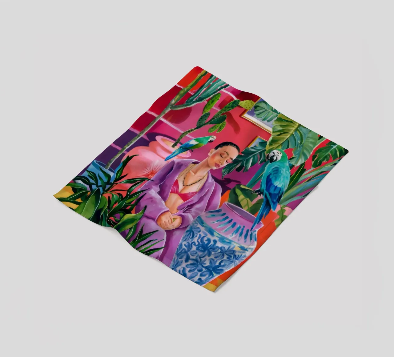 Magenta Jungle Bloom coperta in pile da Infinite Chroma