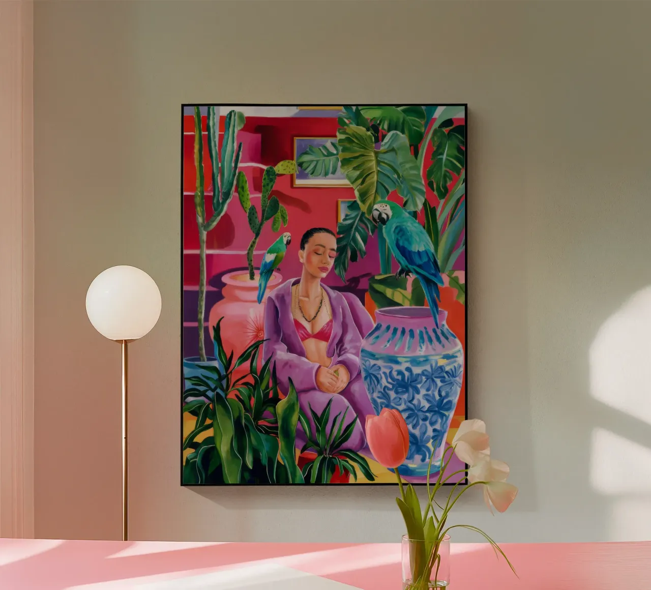 Magenta Jungle Bloom plexiglass da Infinite Chroma