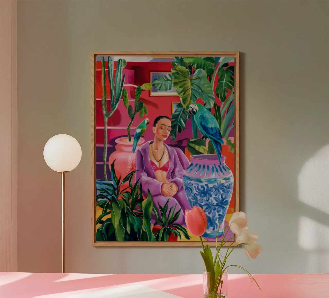 Magenta Jungle Bloom alluminio dibond da Infinite Chroma