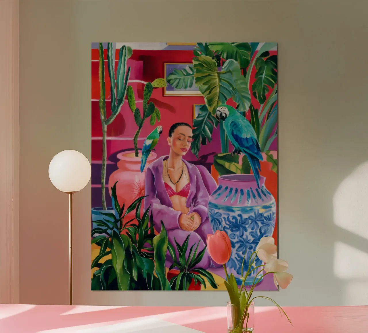 Magenta Jungle Bloom carta hahnemühle da Infinite Chroma