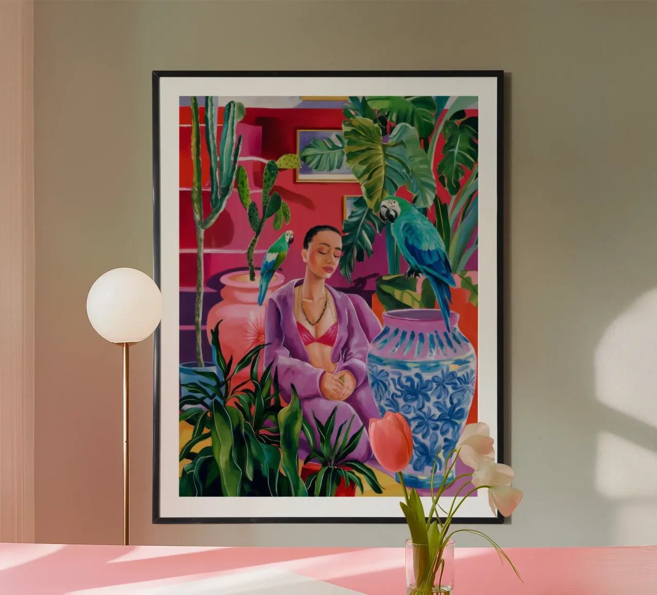 Magenta Jungle Bloom carta hahnemühle da Infinite Chroma