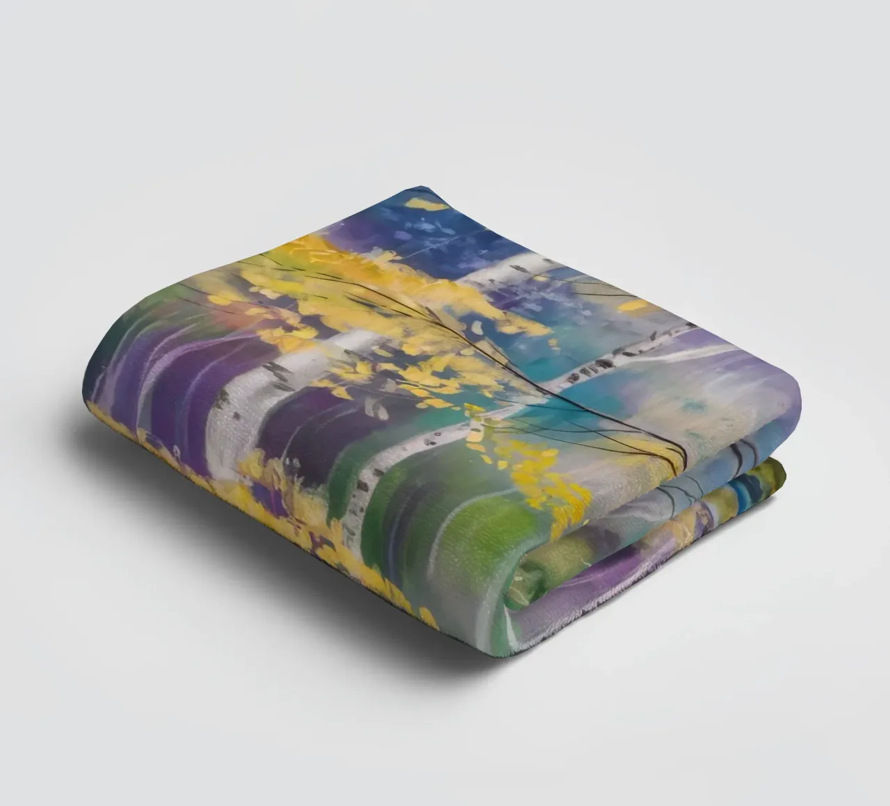 Birch Tree Whispers towel by Dream Spectrum