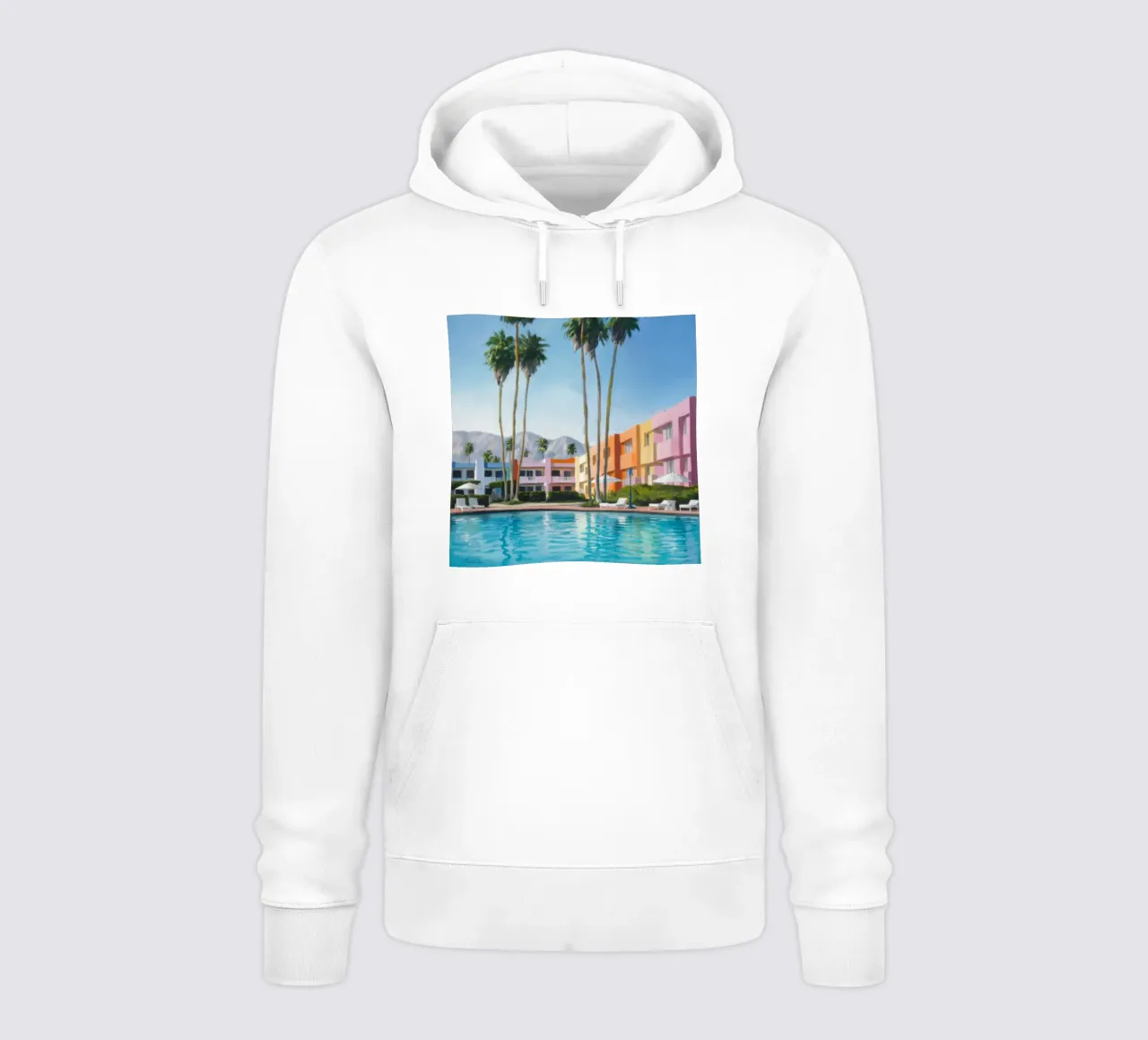 Aqua Palm Chic felpa con cappuccio da Infinite Chroma