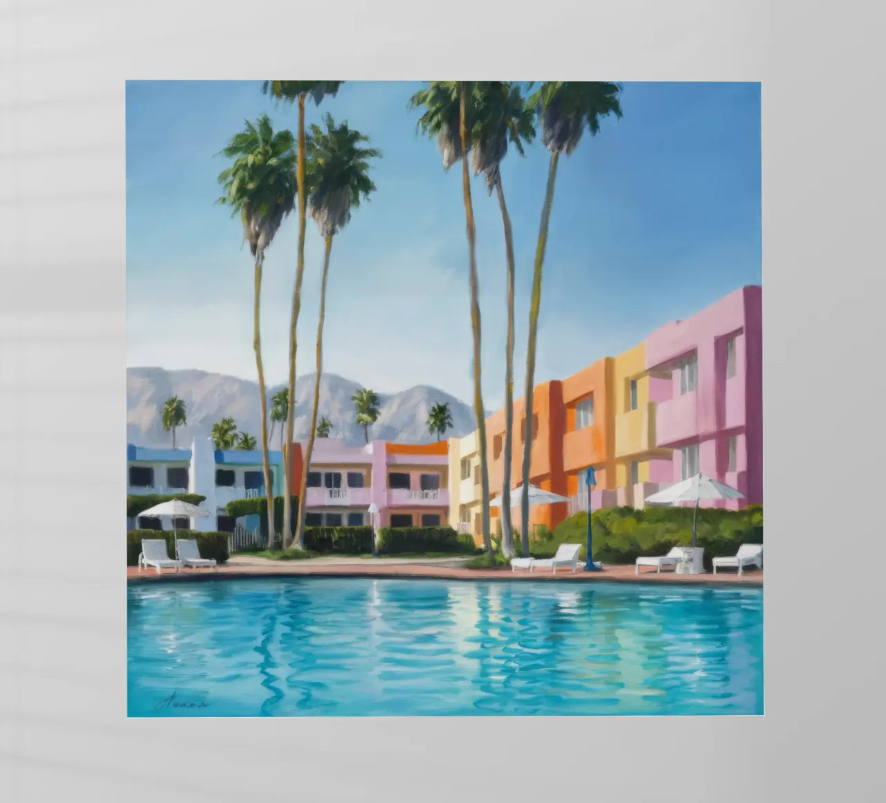Aqua Palm Chic pellicola backlit da Infinite Chroma