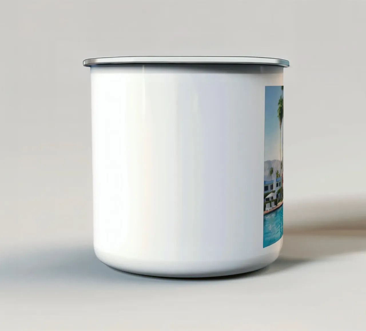 Aqua Palm Chic tazza in smalto da Infinite Chroma