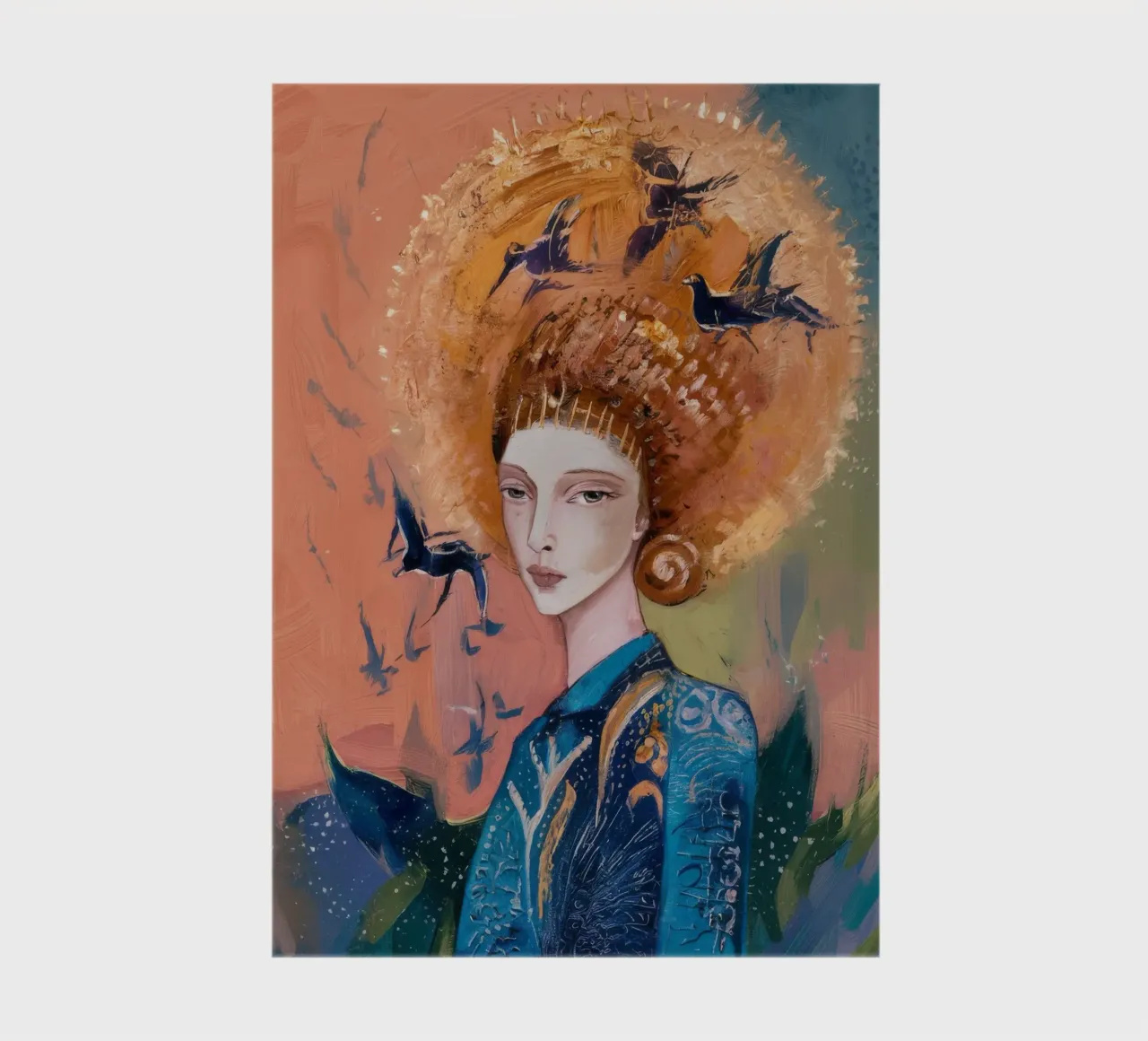 Aviary Ember Crown notebook by Vivid Reverie