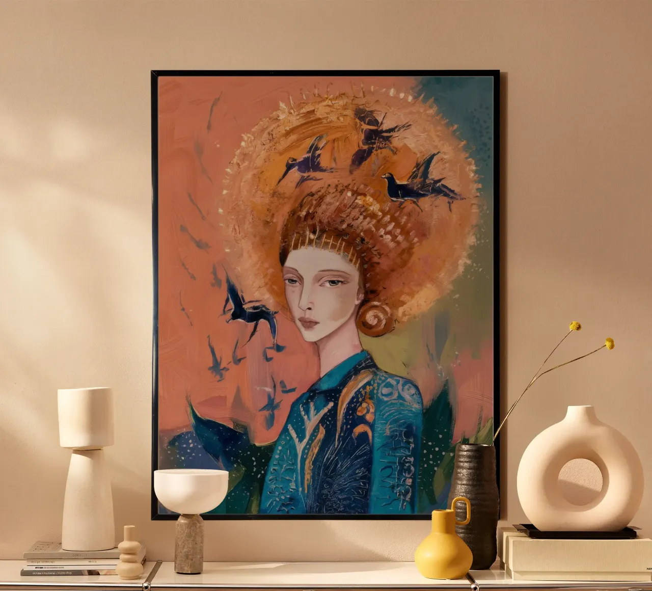 Aviary Ember Crown hahnemühle by Vivid Reverie
