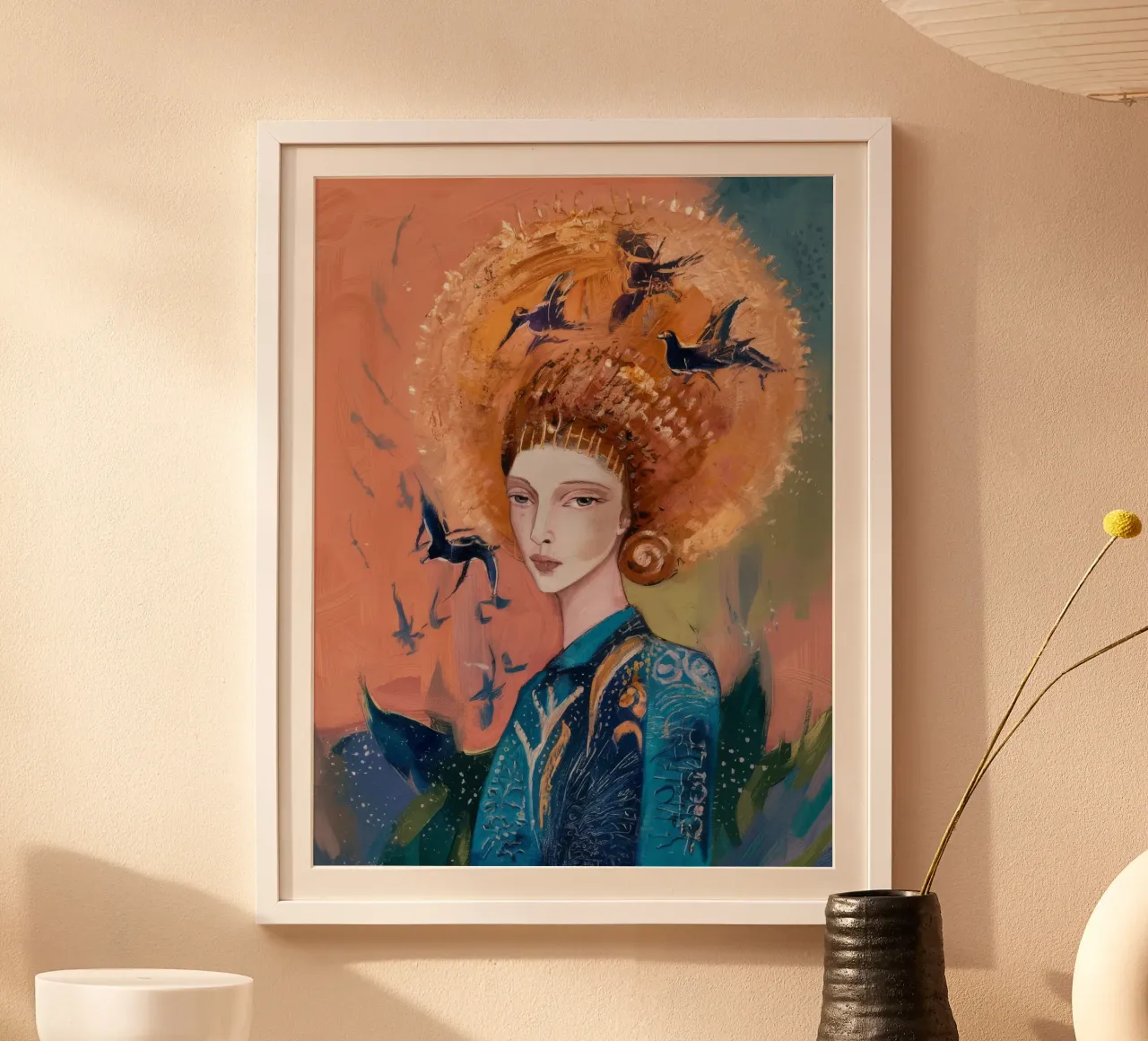 Aviary Ember Crown hahnemühle by Vivid Reverie