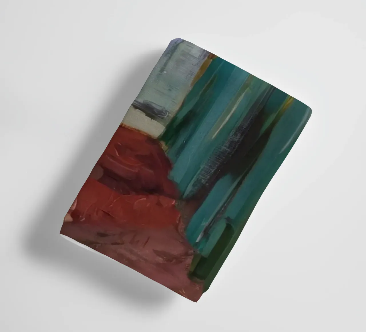 Turquoise torenuitzicht badhanddoek van Radiance Landscape